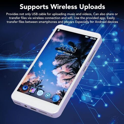 مشغل MP3 MP3 8 جيجا بايت مع بلوتوث ، و ، 5.0 بوصة مشغلات الموسيقى MP3 مع راديو FM للأطفال ، ودعم ما يصل إلى 256 جيجابايت TF بطاقة (غير متضمن) () () in Kuwait