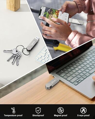 محرك أقراص مزدوج 64 جيجابايت مزدوج USB C ، KOTION 2-in-1 USB محرك دوار نوع C in Kuwait