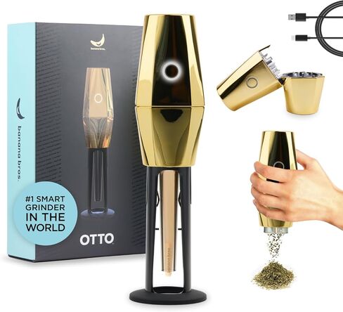 Electric Smart Herb and Spice Grinder - Metallic Red OTTO by Banana Bros in Kuwait