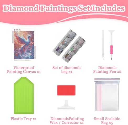 MAXBYE Fox Diamonds Painting Kits for Adults, Animal Diamonds Painting for Beginners, DIY Full Drill Diamond Dots Paint by Diamonds Gem Art and Crafts for Home Decor. 12x16in in Kuwait