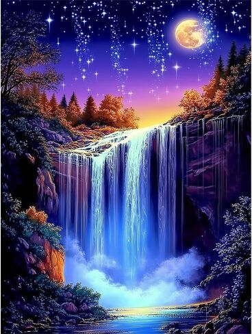 Sun and Moon Diamond Art Kits for Adults - 2 Pack Diamond Painting Kits for Adults,DIY 5D Diamond Painting with Round Gem Art Kits for Adults for Gift Home Wall Decor 14x14 Inch in Saudi Arabia
