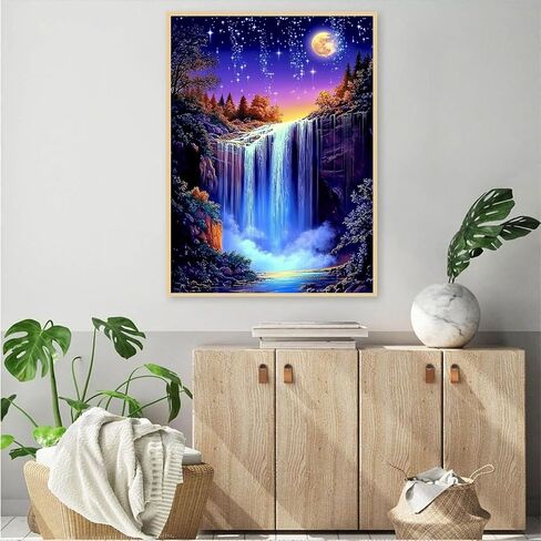 Sun and Moon Diamond Art Kits for Adults - 2 Pack Diamond Painting Kits for Adults,DIY 5D Diamond Painting with Round Gem Art Kits for Adults for Gift Home Wall Decor 14x14 Inch in Saudi Arabia