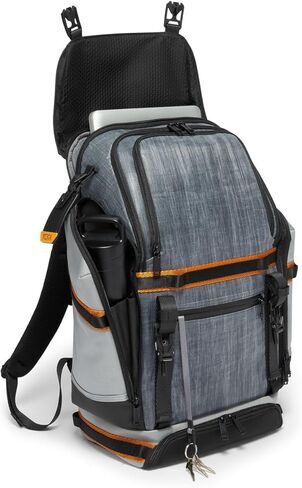 TUMI - Alpha Bravo Expedition Flap Backpack - Large Carry On Backpack - 21.0" X 12.5" X 7.5" - Fits up to 17" Laptop - Black Onyx in Kuwait