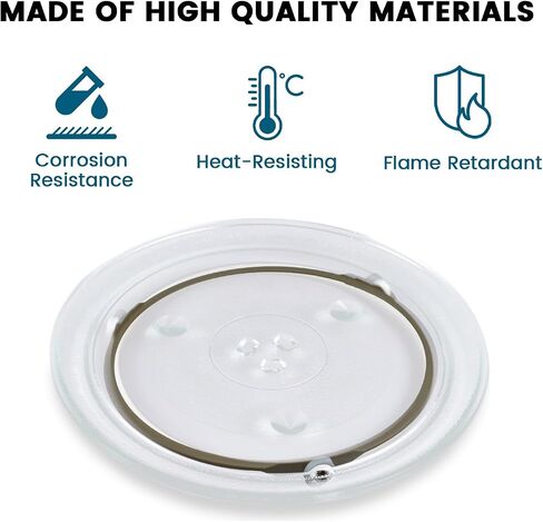 7.5" Microwave Turntable Ring, Microwave Oven Glass Plate Tray Support, Rotating Roller Support Ring with 14 mm Rollers (2 PCS) in Saudi Arabia