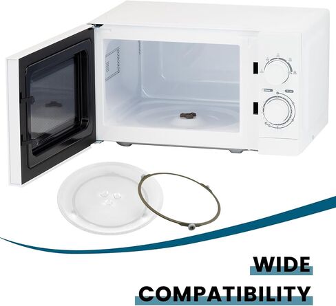 7.5" Microwave Turntable Ring, Microwave Oven Glass Plate Tray Support, Rotating Roller Support Ring with 14 mm Rollers (2 PCS) in Saudi Arabia