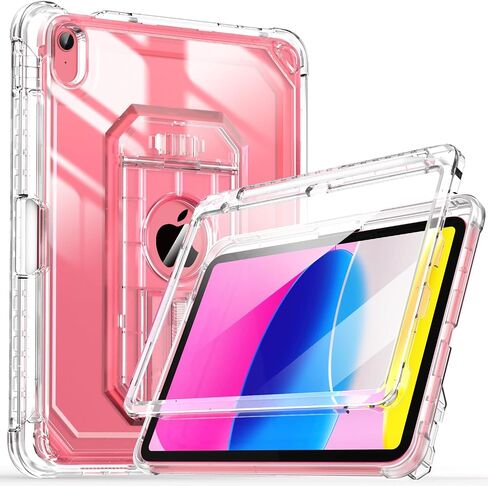 Cantis Case لـ iPad A16 11 Inch 2025/ iPad 10th Generation 2022 (10.9 بوصة) مع حامي الشاشة وحامل القلم الرصاص ، حالة الجيل الحادي عشر مع حامل مستقر أكبر ، بريق واضح in Kuwait