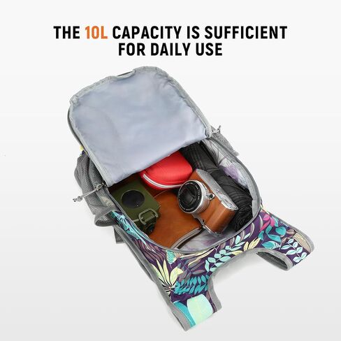 SKYSPER Small Hiking Travel Waterproof Backpack - Lightweight Packable Day Pack for Women and Men - Foldable Light Weight Water Proof Mini Daypack - 10L Collapsible Back Pack for Outdoor in Saudi Arabia