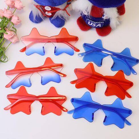 Star Shape Sunglasses Rimless Glasses Pentagram Glasses for Adult Teen Party Favors Eyewears Gift for Men Women in Saudi Arabia