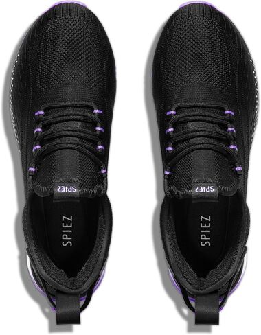 SPIEZ Safety Shoes for Women,Lightweight Non Slip Work Shoes,Air Cushion Safety Sneakers for Work and Daily Wear Black/Pink US 5-9.5 in Saudi Arabia
