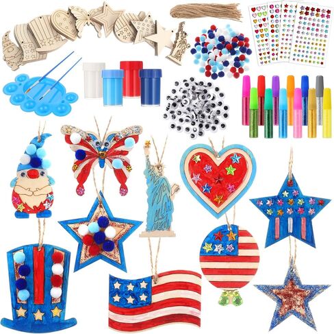 Yerliker 40 Sets Wooden Hearts for Crafts Unfinished Heart Wood Painting Crafts Kit Valentine's Day Ornaments Hanging Decorations Wood Crafts to Paint for Festival Parties Gifts Arts and Crafts in Saudi Arabia