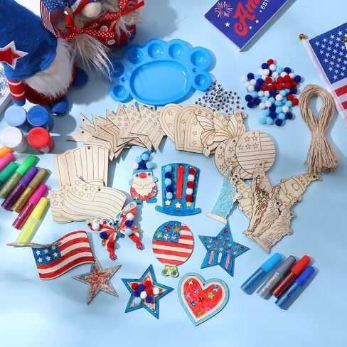 Yerliker 40 Sets Wooden Hearts for Crafts Unfinished Heart Wood Painting Crafts Kit Valentine's Day Ornaments Hanging Decorations Wood Crafts to Paint for Festival Parties Gifts Arts and Crafts in Saudi Arabia
