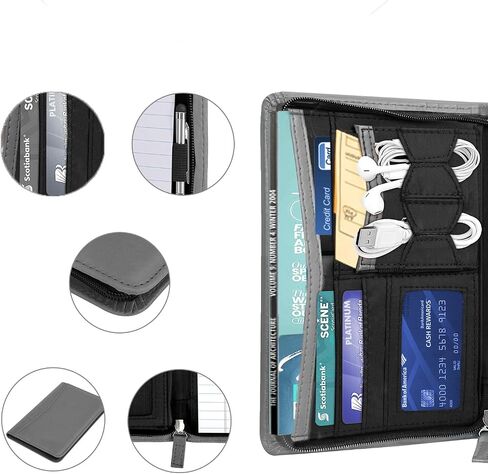 محفظة جونيور padfolio مع وسادة كتابة 5 × 8 ، A5 Business Portfolio Binder Folder Case Multi-Function Case for Men Women ، Pink in Kuwait