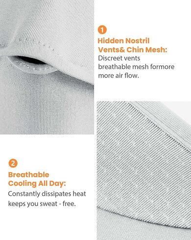 تغطية الوجه عن طريق حماية أشعة الشمس/الرقبة الوشاح UPF50+ تبريد تنفس للأنشطة الصيفية في الهواء الطلق قابلة لإعادة الاستخدام in Kuwait