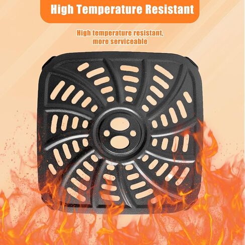 Air Fryer Grill Pan Replacement Parts for Power XL Gowise, 7QT Upgraded Crisper Plate Tray Non-Stick Air Fryer Rack with Rubber Bumpers for Air Fryer in Kuwait