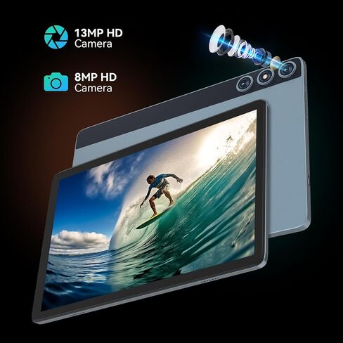 MEIZE Android 14 Tablet 10 Inch 2025 Latest Octa-Core Tablet, Dual 4G Cellular Tab with 128GB ROM+14(8+6) GB RAM/512GB Expandable, 13MP+8MP Camera with Bluetooth 5.0/GPS/5G WiFi/HD Display (Blue) in Saudi Arabia