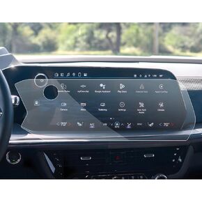 SXCY [UPDATED 4PCS for 2025 Chevy Tahoe Suburban Screen Protector [GPS 17.7 in+Dash 11 in] 2025 Tahoe [Navigation+Instrument] Screen Protector