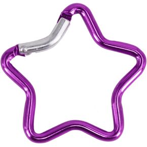 Heavy Duty Locking Hook for Camping Fishing Hiking Traveling Aluminum Alloy Carabiner Clip Star Shape Climbing Buckle Black in Kuwait