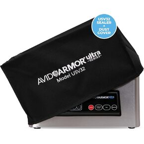 Avid Armor Ultra Series USV32 Chamber Vacuum Sealer Bundle - Premium Vacuum Sealer Machine with Protective Dust Cover for Home & Commercial Food Preservation
