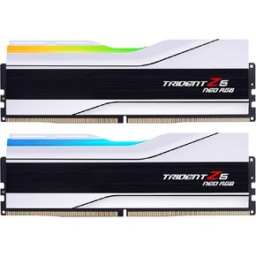 G.Skill Trident Z5 Neo RGB Series (AMD Expo) DDR5 RAM 48GB (2x24GB) 6400MT/S CL32-39-39-102 1.35V Desktop Computer Memory UDIMM-Matte White (F5-6400J3239F24GX2-TZ2-TZ5NRW)