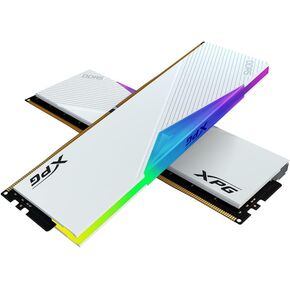 XPG Lancer RGB DDR5 6400MHz 32GB (2x16GB) CL32 UDIMM 288-Pins Desktop SDRAM DDR5 Dual Channel RAM Kit White Heatsink (AX5U6400C3216G-DCLARWH)