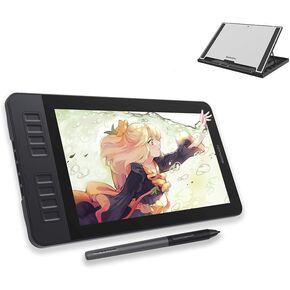 GAOMON PD1161 11.6 Inches Tilt Support Drawing Pen Display with 8192 Levels Pressure Sensitive Battery Free Pen AP50 and 8 Shortcut Keys & Monitor Stand GMS 01