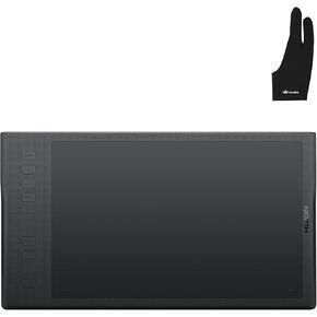 Huion Inspiroy Q11K Wireless Graphic Drawing Tablet - Digital Pen PF150, Replacement Nibs PN03 8PCS with Pen Holder, Black Artist Glove Included