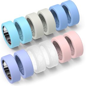 YWXTW [12 Pack Ring Cover for Oura Ring 3/4/Samsung Ring/Ultrahuman Ring, [Upgraded Anti Slip Design] Rhombic Texture Anti-Scratch Silicone Ring Protector for Men/Women, Multicolor S-Patent Pending