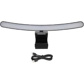 Curved Monitor Light Bar, 3 Color Temperature LED Computer Desk Lamp Touch Control Monitor Lamp Type C Computer Light Clip on Keyboard Light