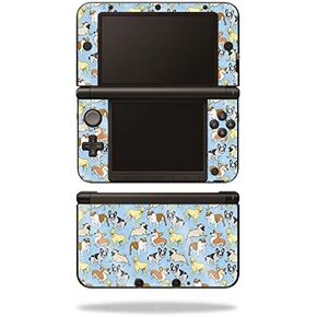 MightySkins Glossy Glitter Skin for Nintendo 3DS XL Original (2012-2014) - Puppy Party | Protective, Durable High-Gloss Glitter Finish | Easy to Apply, Remove, and Change Styles | Made in The USA