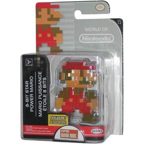 World of Nintendo 2.5" 8-bit Star Power Mario and 8-bit Classic Mario Figures (Series 1-1)