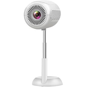 جهاز عرض VGKE MINI ، جهاز عرض محمول كامل 1080 بكسل مع WiFi و Bluetooth ، وقصة قابلة للتعديل 90 درجة ، وتركيز كهربائي/Keystone Outdoor Movie Projector متوافق مع HDMI/USB/Android/iPhone/TV Stick