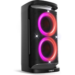 Portable Bluetooth Speaker: 160W Peak Powerful Loud Sound Deep Bass Wireless Boombox Large Subwoofer 15 Hours Battery Life Fast Charging