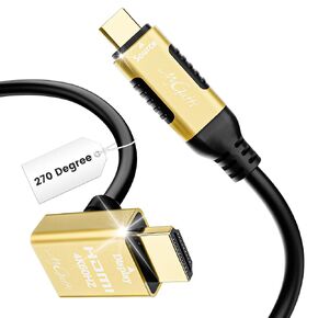 USB C to HDMI Cable 10FT, High-Speed USB 3.1 Type-C to HDMI 2.0 Cord, 4K@60Hz HDR, Gold-Plated Plug, (Thunderbolt 5/4/3 Compatible), for MacBook, iPad, iPhone, HDTV and More