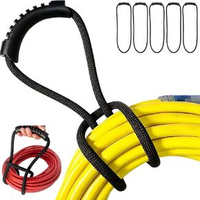 5 Pieces Extension Cord Storage Straps,16-inch Extension Cord Organizer,Vacuum Hose Holder for Pool Hoses, Garden Hoses, Cords, Cables，Rope, RV, Boat, Garage, Home