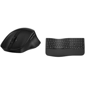 Bundle of HP 480 Comfort Bluetooth Mouse - Multi-OS Compatible - Soft Side Grips, Quiet Clicks + HP 680 Dual-Mode Keyboard Switch - Multi-OS Compatible