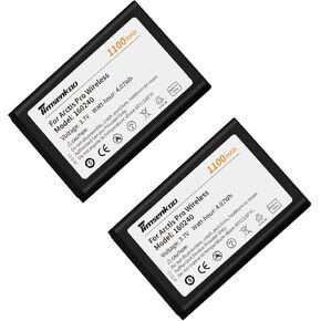 2 حزمة 1100 مللي أمبير في الساعة 160240 بطارية بديلة لثبات الفولاذ Arctis Pro Less ، Siberia 800 ، Siberia 840 ، 61298rx سماعات الرأس للأسلحة السلكية H.
