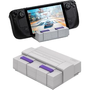 GuliKit 7 in 1 Docking Station for Steam Deck LCD/OLED,ROG Ally,Switch,AYANEO,4K@60Hz HDMI TV Display Video Output, PD USB C Charging 100W Charger Base with Retro SNES Themed Design & 4 TF Card Slots