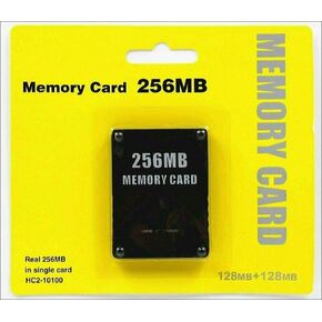 TAHUTO24 256MB Memory Card for Playstation 2 - High Speed Memory Card for Sony PS2 (Black)