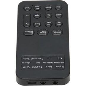 Handheld Ghostface Voice Changer Voice Changer Device, ABS Material Voice Changer with 8 Sound Effects for Phone Calling, Gaming - Black