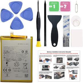 New MD50 Battery Replacement for Moto G Stylus 5G 2021 (XT2131), with Instruction Manual & Repair Toolkit