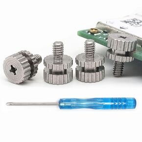 M.2 Screw Kit, NVMe M.2 SSD Mounting Screws for Asus Gigabyte ASRock Msi Motherboards Installation Replacement with Cross Recessed 304 Stainless Steel M2 Screw Kit Knurled Head,5PCS