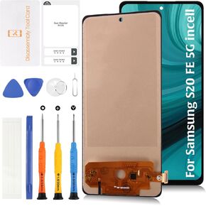 InCell S20 FE 5G G781 Display Screen Replacement (No Fingerprint Function) for Samsung Galaxy S20 FE LCD Screen Touch Digitizer Assembly SM-G781B, B/DS, U, U1,W,0, N,V