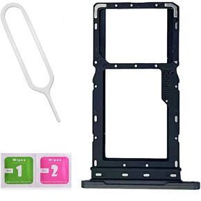 SIM Card Tray Slot Holder Replacement for Samsung Galaxy Tab A8 LTE 10.5" SM-X200 X205 with SD Card Tray and Sim Card Tray Open Eject Pin Gray