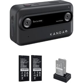 KanDao QooCam Ego 3D Camera with 2 Battery and Battery Charger