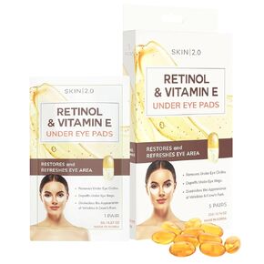 Retinol & Vitamin E Under Eye Patches - Dermatologist Tested - Anti-Aging - Depuffing, Reduce Fine Lines & Wrinkles, Dark Circles - Natural Ingredients - Korean Skin Care - All Skin Types - 15 Pairs