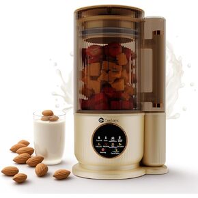 Nut Milk Maker,50oz Automatic Homemade Almond,Soy,Oat,Plant-Based Milk,Juicer,with Soundproof Cover/24H Timer/12 Blades/Boil water,White