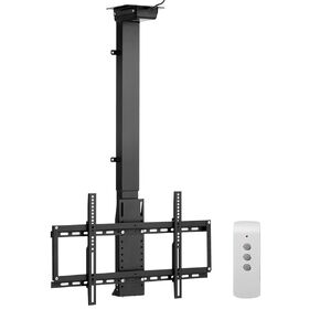 VEVOR Motorized Ceiling TV Mount, TV Wall Mount for 32 to 55 Inch TV, Electric Adjustable Ceiling TV Mount, Motorized Flip Down TV Mount Bracket with Max VESA 24 x 16 in, Fits TVs Up to 120 lbs