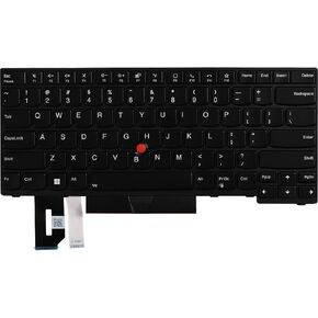 Replacement Keyboard with Backlit and Pointer for Lenovo ThinkPad T490 T495 T480S E480 E485 E490 E495 L380 L390 L480 L490 R480 R490,T14 Gen 1 Gen 2, P14s Gen 1 Gen 2 Series Laptop US Layout
