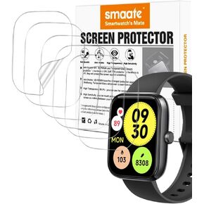 Screen Protector Compatible with IDW25 1.83" KALINCO Mikego smart Watch, Soft TPU, 6-pack, Full Coverage, Bubble Self-healing