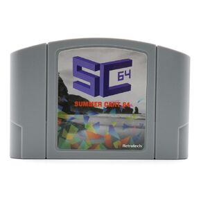 Retrotech SC 64 Plus 340 في خرطوشة متعددة الألعاب لـ Nintendo N64 Console - Gray